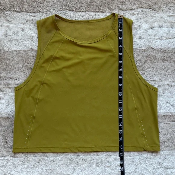 Lululemon Sculpt Cropped Tank Top in Bronze Green - Picture 7 of 11